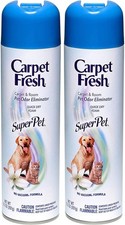 Carpet Fresh No Vacuum Foam Refresher, Super Pet 10.50 oz Pack of 2