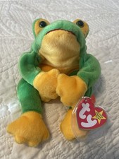 Ty Beanie Babies Smoochy The Frog 1997 Retired With Multiple Tag Errors