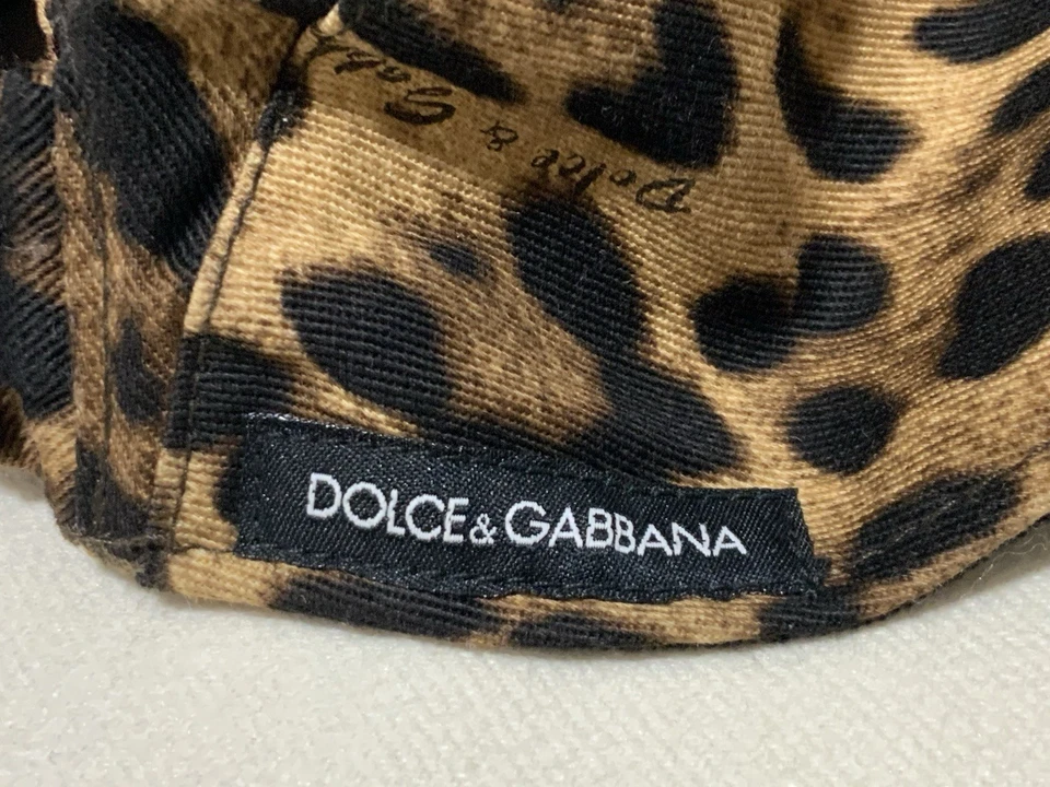 Gorra para mujer Dolce & GABBANA algodón estampado tigre con logotipo M.in.Italy talla 58 EC Foto 4 de 4