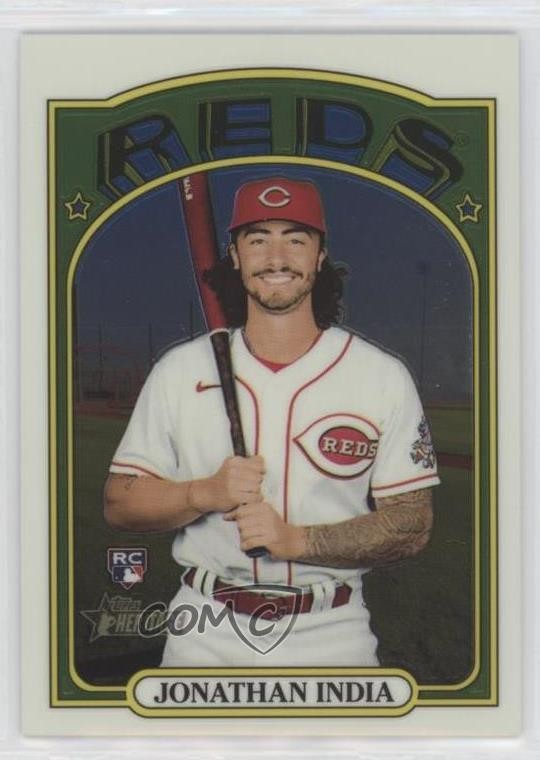 2021 Topps Heritage High Number Chrome 422/999 Jonathan India #541 uk2