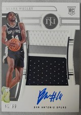2022-23 Panini National Treasures Blake Wesley Rookie Patch Auto 41/99 #116
