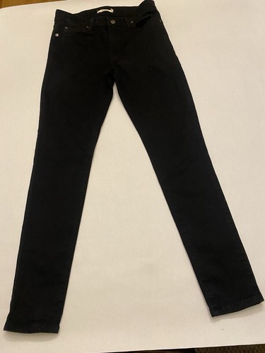 Levi's 711 Women's Mid-Rise Skinny Jeans, Size 28 - Soft Black