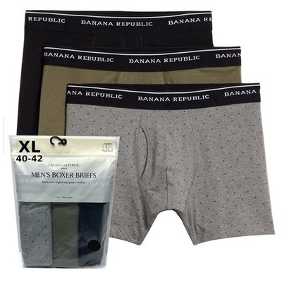 Banana Republic Boxer Briefs Men's XL 3 Pair Olive Black Gray Boxer Brief