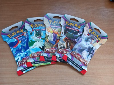 Pokemon TCG Game Sealed Authentic Paldea Evolved Sleeved Booster Art Set [5]