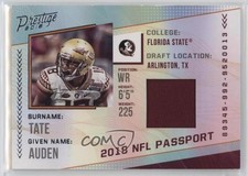2018 Panini Prestige NFL Passport Memorabilia Auden Tate #PP-AT 05ks