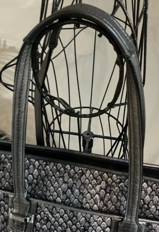 Coach Taylor Snake Print Satchel Purse Handbag & Wallet Set - Image 4 of 4