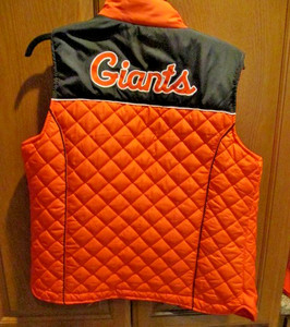 *RARE* San Francisco Giants Puffer Vest Womens Sz M MLB G-III Carl Banks SF