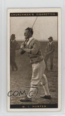 1927 Churchman's Famous Golfers Tobacco Small William Hunter #24 11bd