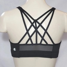 SMALL Champion N9688 Strappy Cami Wire Free Sports Bra Black NWT