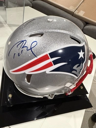 Tom Brady Full-Size Autographed Football Helmet TRISTAR Authentication