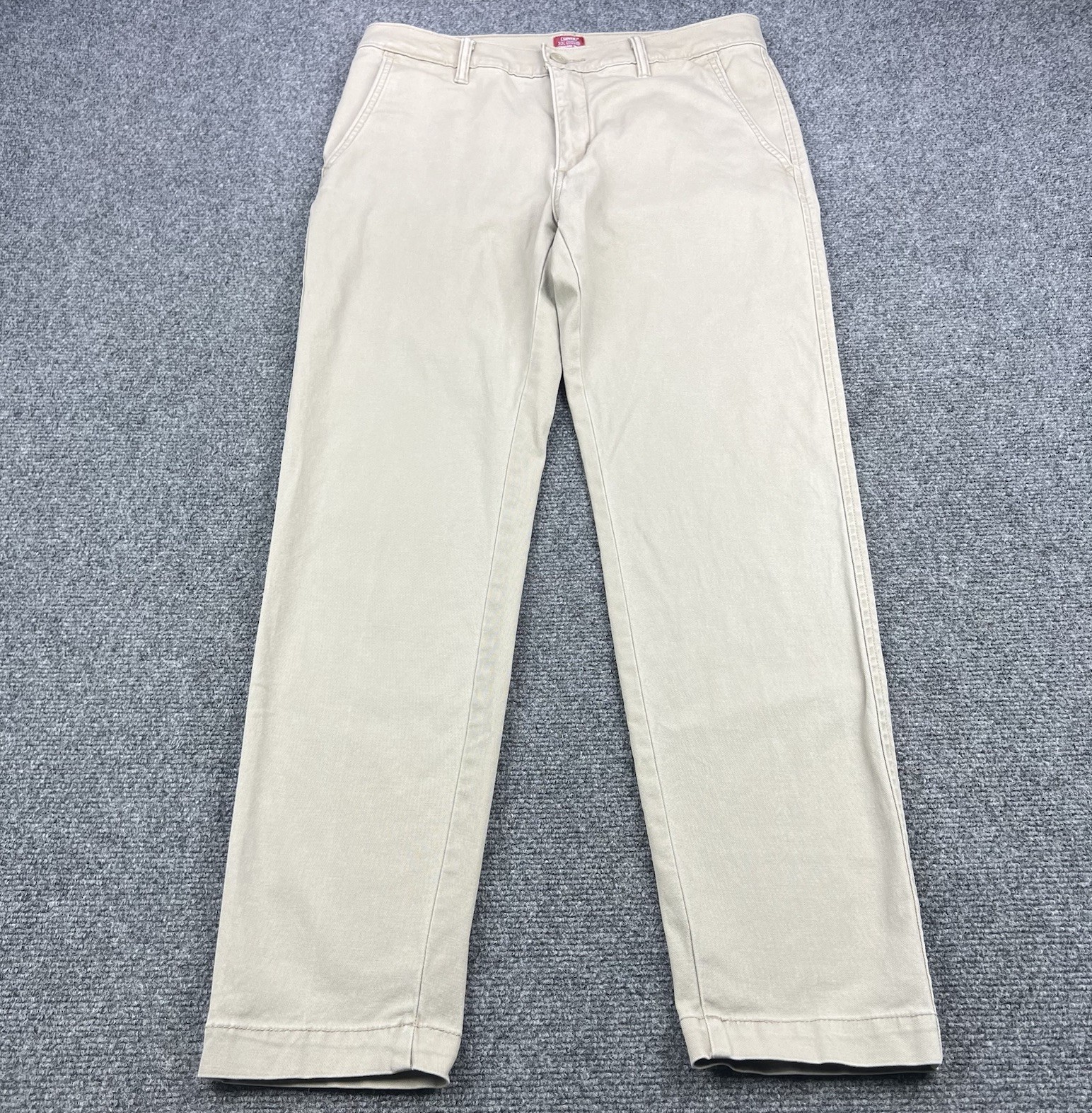 Levis XX Chino Pants Mens 30x30 Khaki Beige EZ Taper  Work Business Casual
