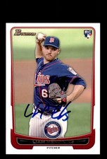 Signed Baseball Card Auto Liam Hendriks 2012 Bowman #19 Minnesota Twins
