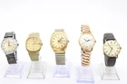Fx5 Vintage Gents Manual Wind Running Wristwatches Inc Timex, Avia Etc
