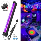 395nm LED UV Light Bar Blacklight USB Magnetic for Glow Party DJ Club Stage Lamp