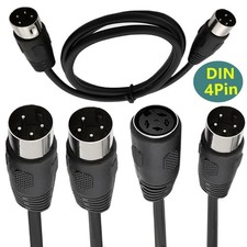 Portable Connector Cord 100/150/300cm DIN Male to Male Adapter Extension Cable