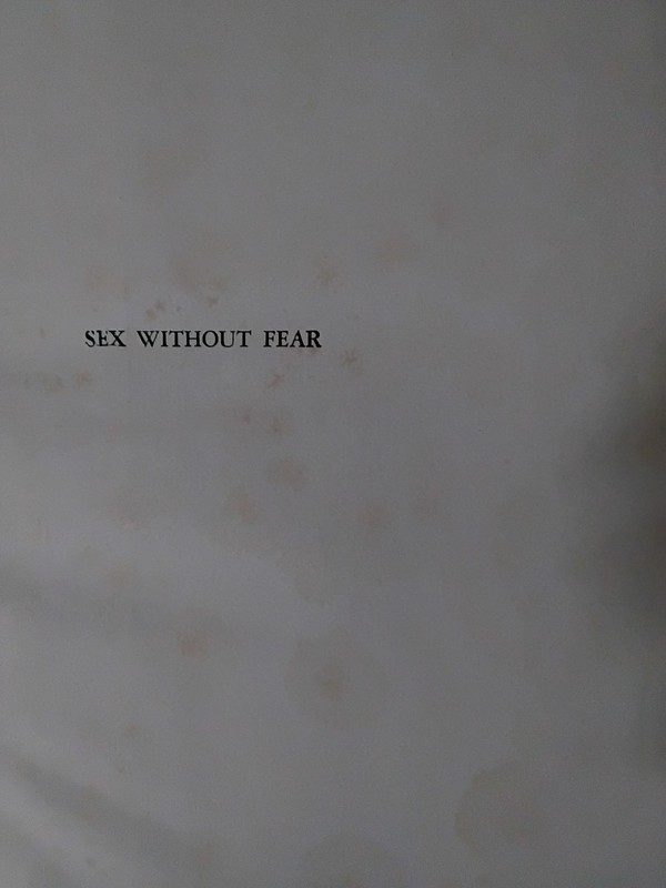 Sex With out Fear ,Medical Research Press 1962 ,book is about Adults anatomy.