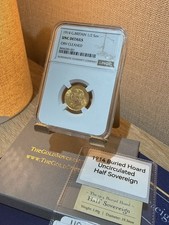 Buried Hoard! 1914 Royal Mint George V Half Sovereign - NGC Graded Uncirculated