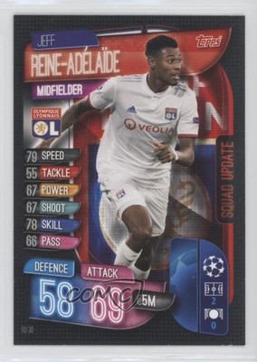 2019 Topps UCL Match Attax Extra Squad Update Jeff Reine-Adelaide Rookie RC 3a1