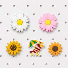 Flower Garden 5-Piece Bogg Bag Charm Set