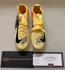 KYLIAN MBAPPE Hand Signed Pair of Boots GOLDEN BOOT 2026 World Cup + Panini Coa