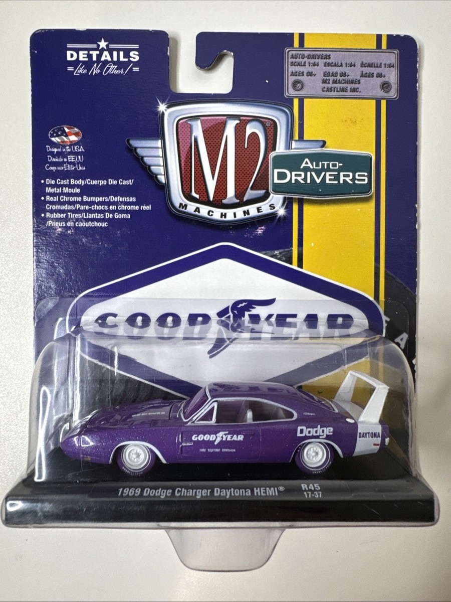 ミニカー [M24] Major Pack No.2 M2 1969 Dodge Charger Daytona HEMI Good Year Purple Chase Car