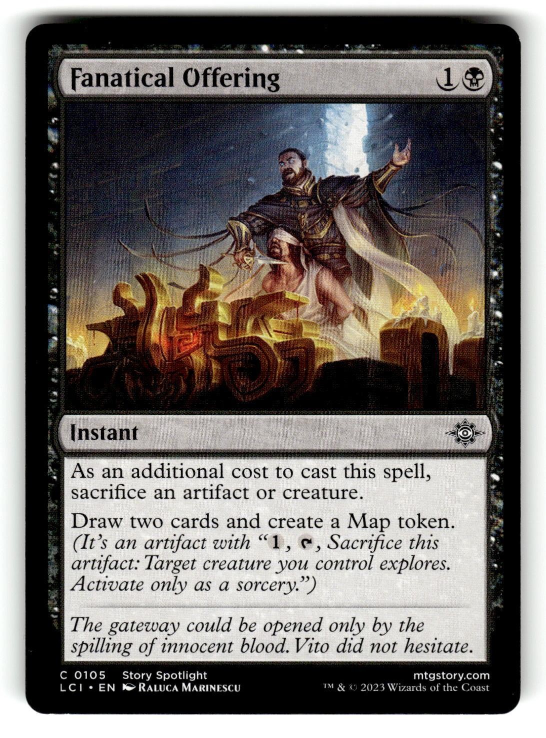 Fanatical Offering 105 Common The Lost Caverns of Ixalan Magic: The Gathering LP