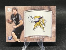 2011 Topps Rising Rookies -Nate Solder #RTP-NS - Team Logo Patch RC - Vikings