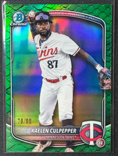 2025 Bowman Draft Kaelen Culpepper Green Reptilian Refractor /99