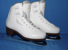 Super Condition! Graf Bolero Gold Crystal Ice Figure Skates EU Size 31 / UK 12.5