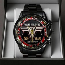 Van Halen 55 Years Anniversary Black Stainless Steel Watch