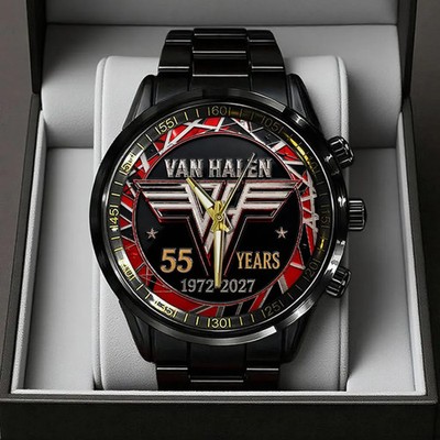 Van Halen 55 Years Anniversary Black Stainless Steel Watch