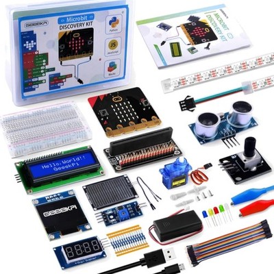 BBC Micro:bit V2 Ultimate Starter Kit inklusive Demo Projekte und Python Anle...
