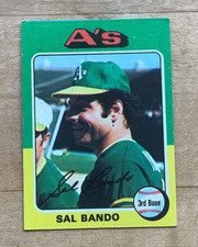 1985 Topps Baseball Card #380 Sal Bando Oakland A's EX Condition