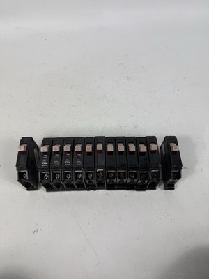 LOT OF 13 Cutler Hammer CH Circuit, Breakers, 1 Pole, (1) 15A, (11) 20A, (1) 30A