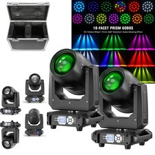 U King 200W Beam Moving Head Light w/ Case DMX 18Prism Zoom For DJ Party Club
