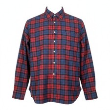 Pendleton Extra Large VTG Board Shirt Red Blue Plaid Wool Flannel Made in USA