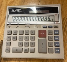 Sharp Compet QS-2130 12-Digit Desktop Financial Twin Power Calculator Solar