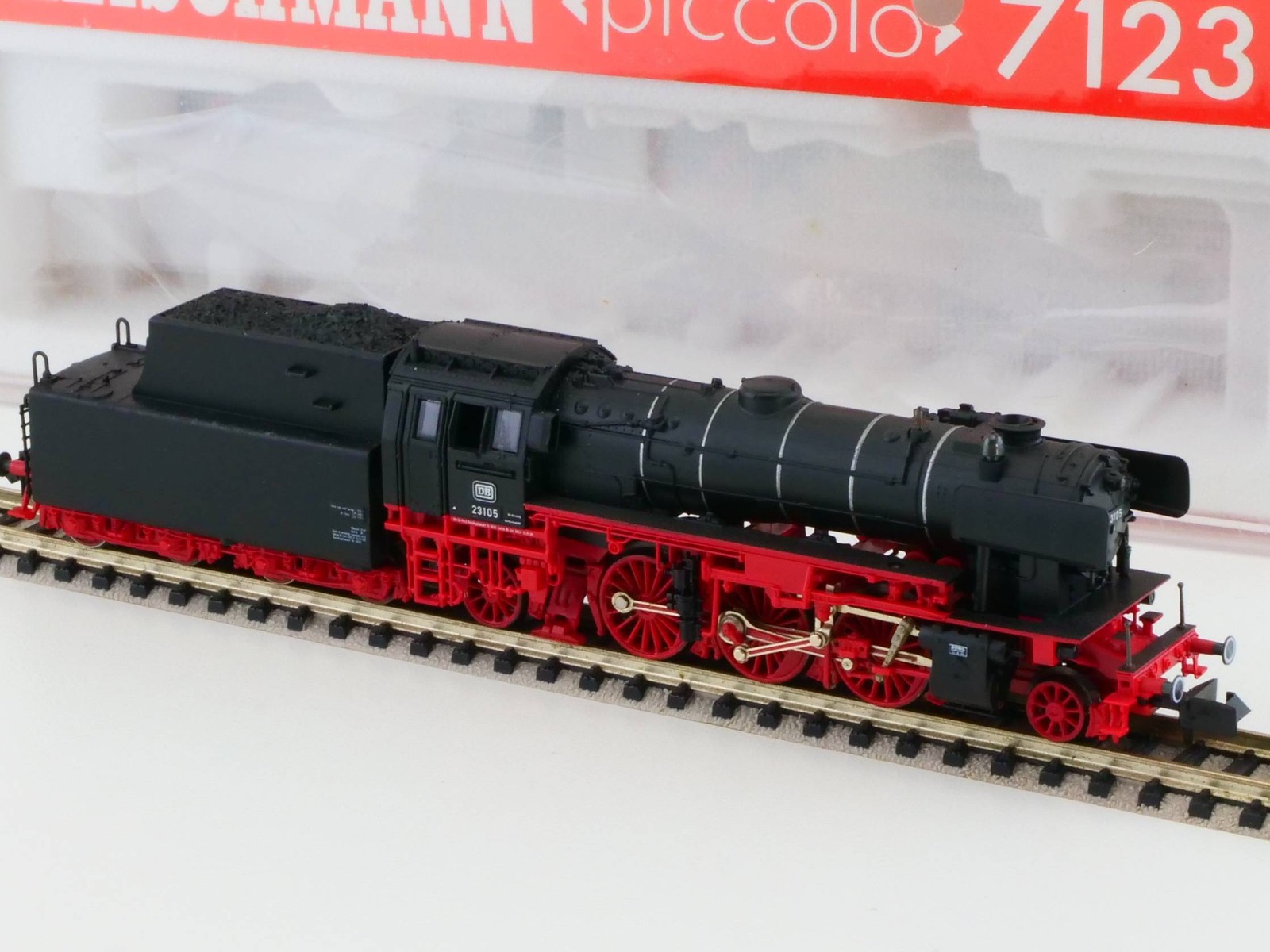 Fleischmann 7123 Steam Locomotive BR 23 105 DB Gauge N TOP! OVP 1706-11-05