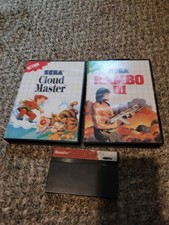 Master System Lot - Rambo II Cart, Rambo III CIB, Cloud Master w/Box