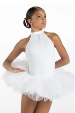 Lot of 6 Weissman Dance Costumes 1 XLC, 3 SA, 2 MA White Classic Short Tutus