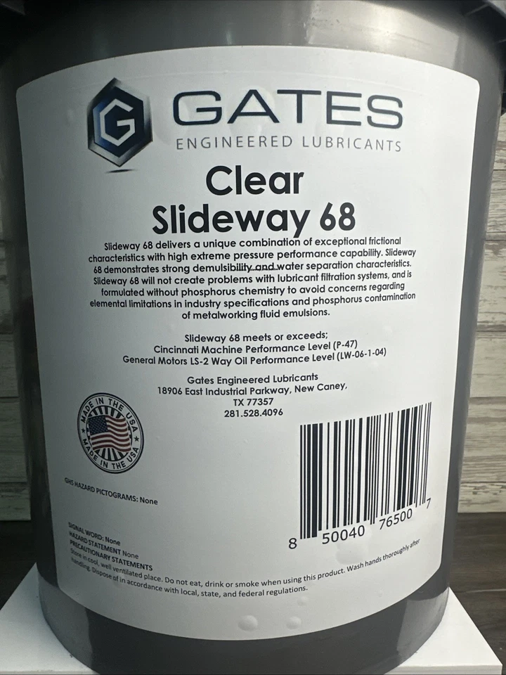 Lubricantes de ingeniería Gates - transparente lateral 68 - 5 galones Foto 2 de 4