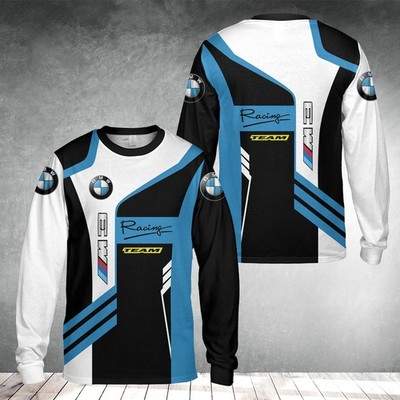 Custom Name Men's BMW Logo M3 Racing Long Sleeve Shirt All Size S-5XL