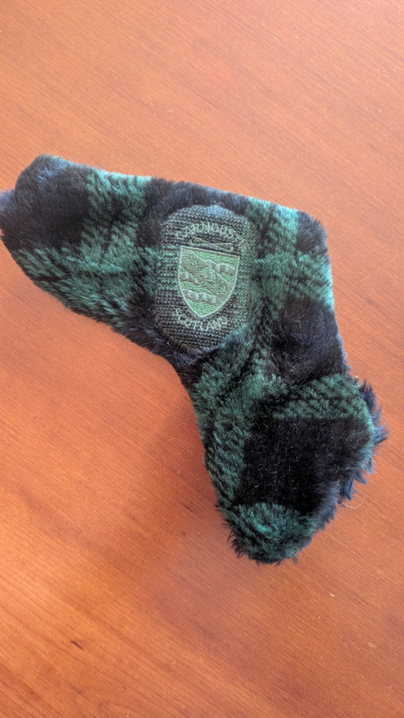 Carnoustie Golf Club - Putter cover - Green/Black plaid