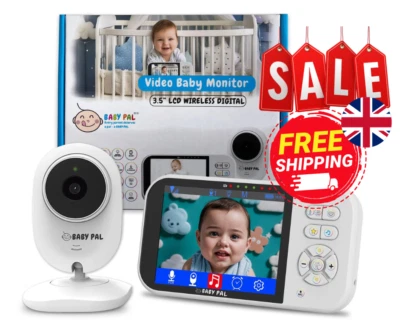 BABY PAL Video Baby Monitor No Wifi battery Camera 8 Lullabies Alarm Eco Vox