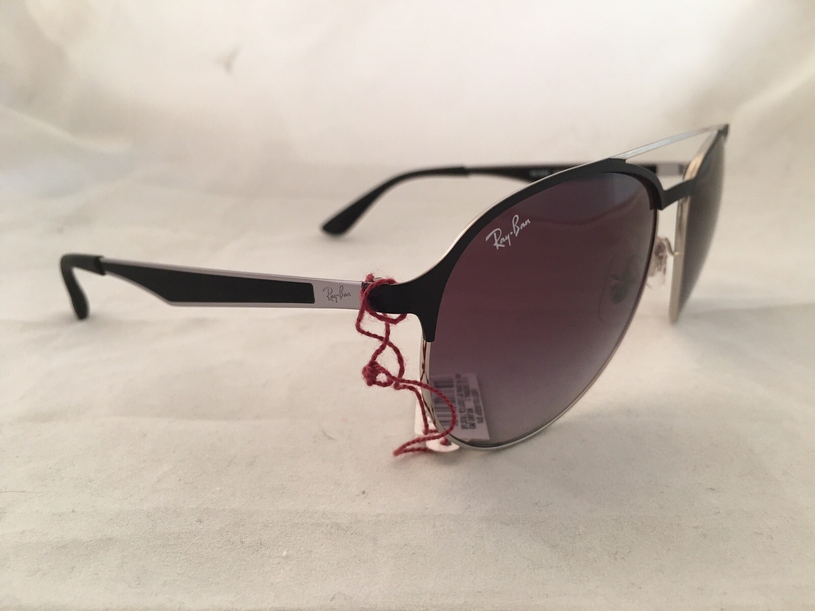 Ray Ban RB3606 RB/3606 9091/8G Matte Black/Silver Pilot Sunglasses