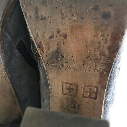 KSUBI boots suede Leather MEMPHIS Mid Shaft Boots 10. US - EU 41 $598 Embossed - Picture 8 of 12