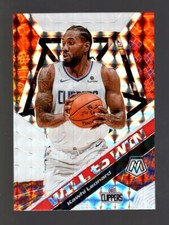 2019-20 MOSAIC WILL TO WIN SILVER PRIZM #4 KAWHI LEONARD CLIPPERS CORNER DING