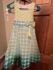 Girl  s Bonnie Jean Polka Dot Dress size 10