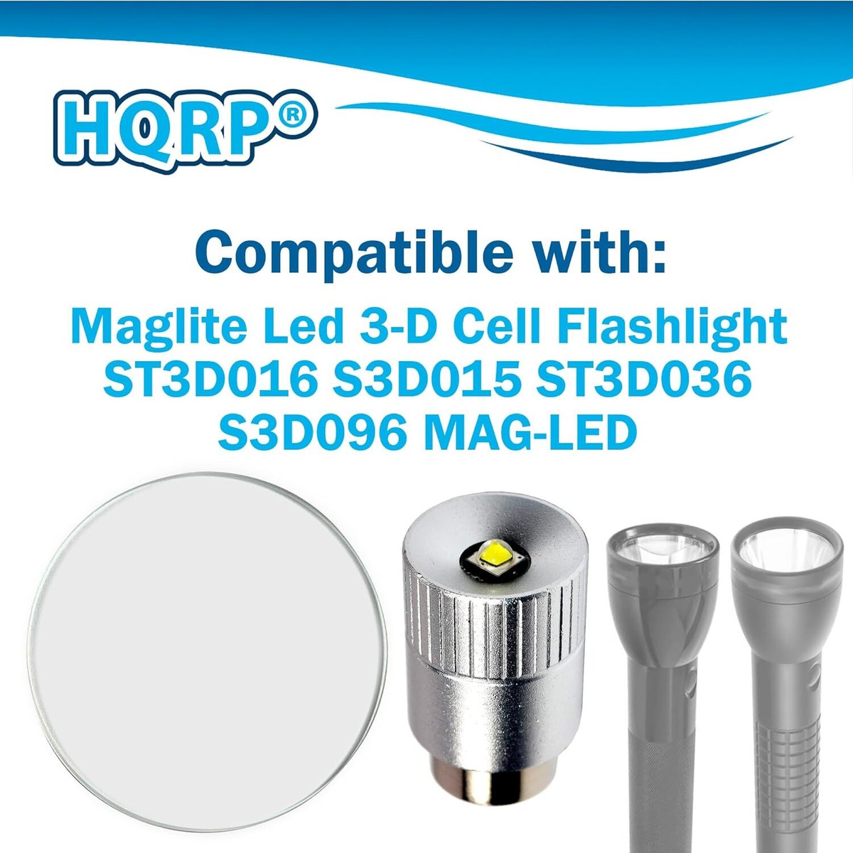 Ampoule LED 3W HQRP De Rechange Pour Lampe Torche Maglite 2-3 Piles D Ou C