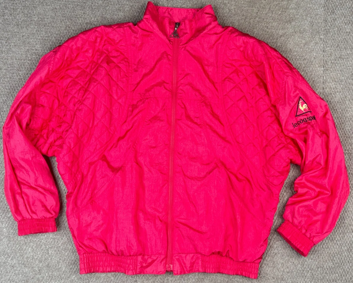 Veste Vintage Le Coq Sportif Espagne - Survêtement Femme Taille S, Rouge, Zip